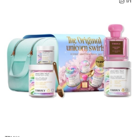 TRULY Other - new with tags VIRAL! TRULY iconic unicorn fruit swirl set SHIPS TODAY
